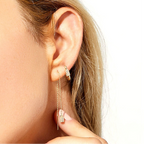 11mm Small Hoop Earrings 18K Gold Plated 925 Sterling Silver