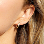 11mm Small Hoop Earrings 18K Gold Plated 925 Sterling Silver