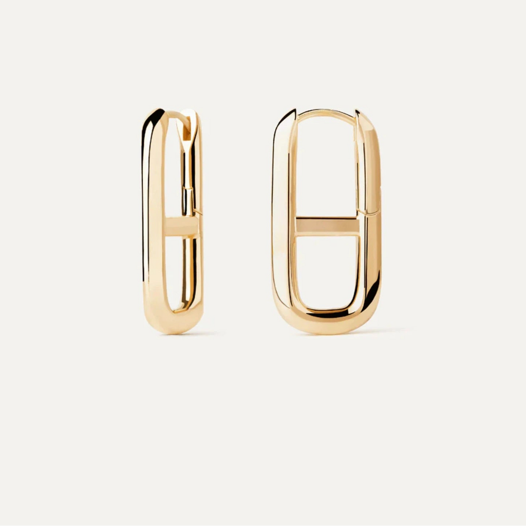 925 Sterling Silver Irregular Double Circle Hoop Earrings