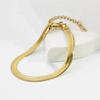 Stainless Steel Snake Chain Bracelet Unisex Hip Hop Jewelry