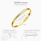 Minimalist Adjustable Stainless Steel Open Cuff Bangle Bracelet