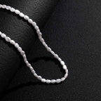 Simple Imitation Pearl Beaded Choker Necklace and Bracelet