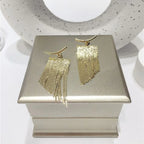 Geometric Tassel Drop Earrings Vintage Style Jewelry for Women