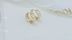 S925 Sterling Silver 18k Gold Modern Square Hoop Earrings